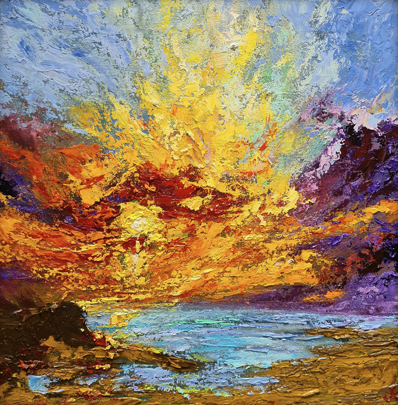 Flow Modern Abstract Oil painting