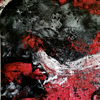 Conceived Work: ‘Blood’  Enamels on Canvas